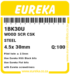 1BK30 - Wood Screw -1BK30_Label_T